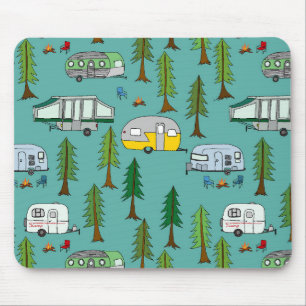 Camping grounds background mouse mat