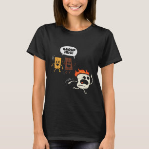 Camping Group Hug Smores Funny Marshmallow Men Wom T-Shirt