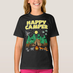 CAMPING-HAPPY CAMPER- Funny Camping With Critters T-Shirt