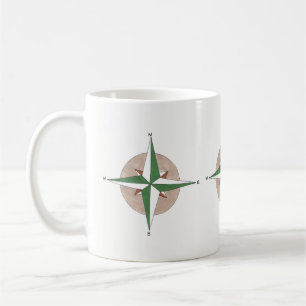 Camping Hiking Climbing Compass Outdoor Enthusiast Coffee Mug