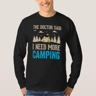 Camping Hiking Present Happy Camper Gif T-Shirt
