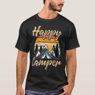 Camping Hiking   Present Happy Camper T-Shirt