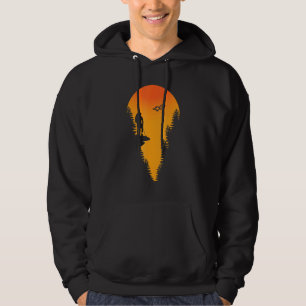Camping Hiking Present Vintage Happy Hiker Hoodie
