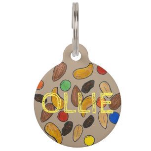 Camping Hiking Trail Mix Nuts Foodie Pet Dog Tag
