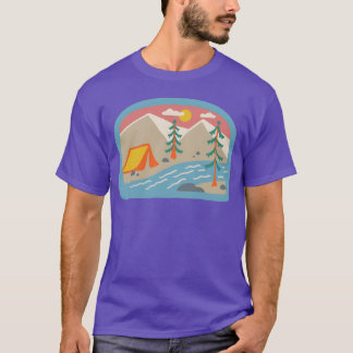 Camping hippie 80s family T-Shirt
