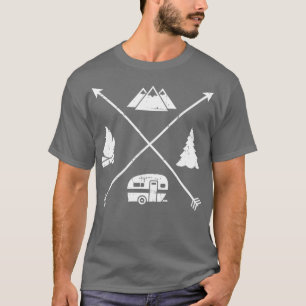 Camping hipster avan trailer T-Shirt