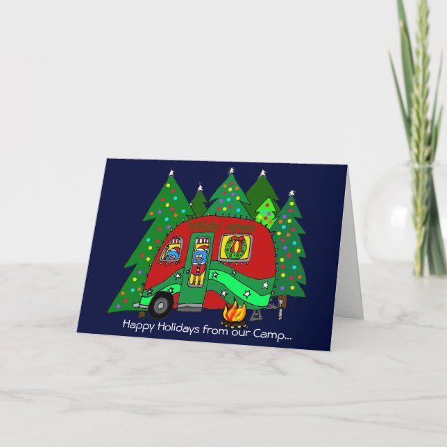 Camping Holiday Autism Charity Card (Front)