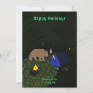 Camping Holiday Card