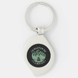 Camping - I'D Rather Be Camping Key Ring