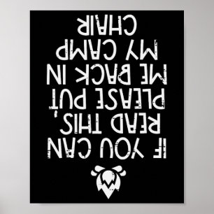 Camping If You Can Read This Funny Camper Men Wome Poster