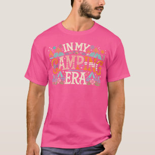 Camping In My Camping Era Retro Groovy Summer Funn T-Shirt