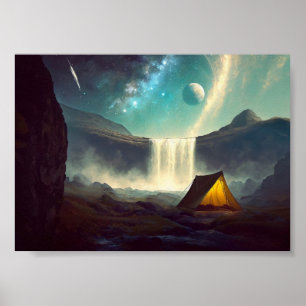 Camping in Space Poster