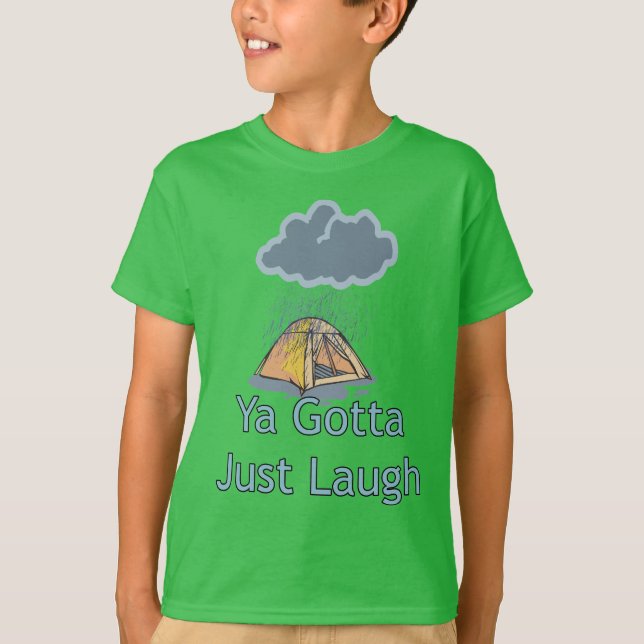Camping in the Rain T-Shirt (Front)