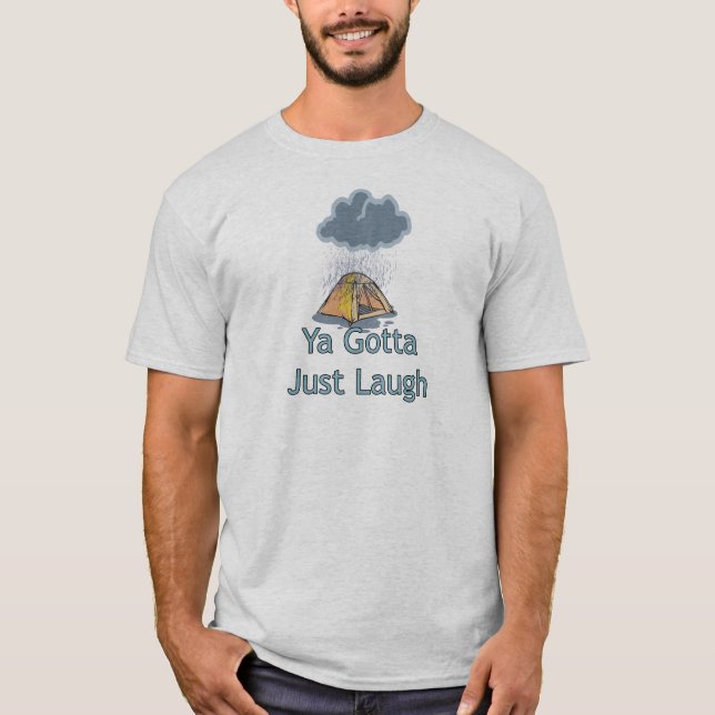 Camping in the Rain T-Shirt (Front)