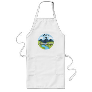 camping in vacation long apron