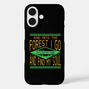 Camping - Into The Forest I Go Funny Camping iPhone 16 Case