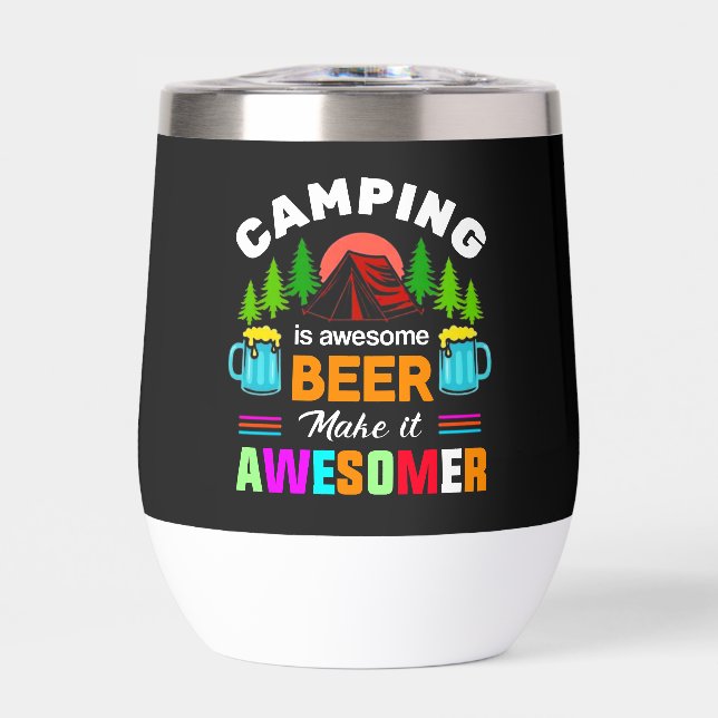 Camping is Awesome Beer Makeit Awesomer-67357 (Front)