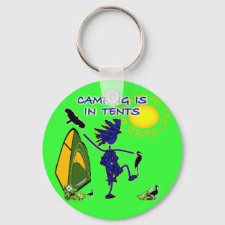 Camping Is (Intense) In Tents Key Ring