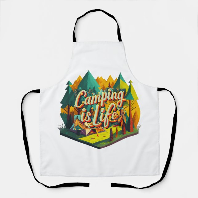 Camping is Life Apron (Front)