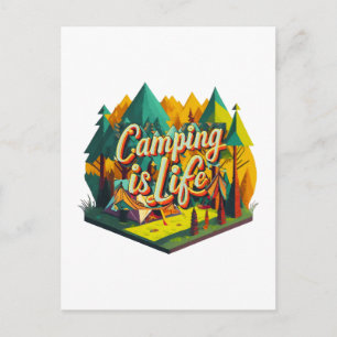 Camping is Life Postcard