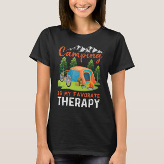 Camping Is My Favorite Therapy Camping T-Shirt