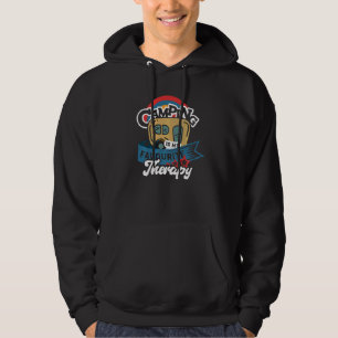 Camping Is My Favourite Therapy Funny Hiking Campi Hoodie