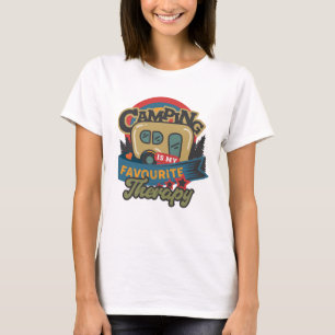 Camping Is My Favourite Therapy T-Shirt