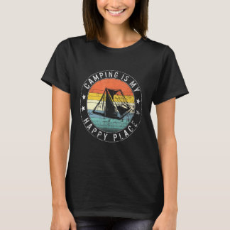 Camping Is My Happiest Place Hiking Buddie Family T-Shirt
