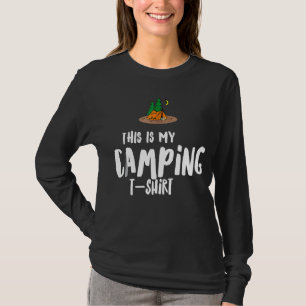 Camping Is My Happy Place Camping Checklist T-Shirt