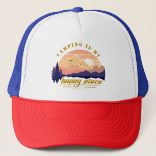Camping is My Happy Place Trucker Hat