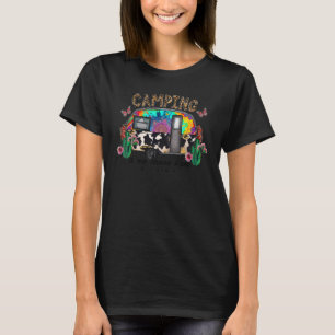 Camping Is My Happy Place Western Camping Van Camp T-Shirt