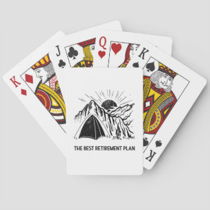 Camping Is My Retirement Plan Retired Camper Playing Cards