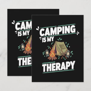 Camping Is My TheraFor Outdoors Thank You Card