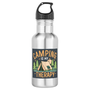 Camping Is My Therapy 532 Ml Water Bottle
