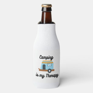 Camping is My Therapy Bottle Cooler