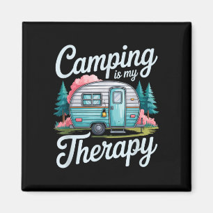 Camping is my therapy camper camp adventure lover  magnet