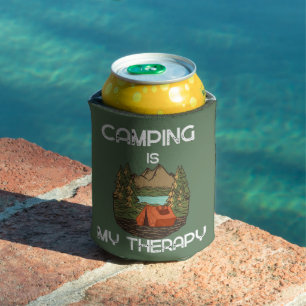 Camping Is My Therapy  Camping Lovers  Can Cooler