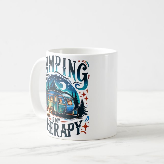 Camping is my Therapy Coffee Mug (Front Left)