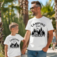 Camping is my therapy funny camper slogan