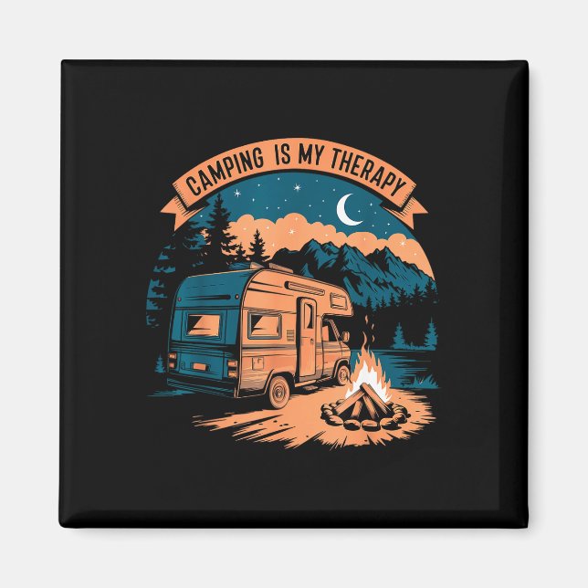Camping is my therapy  magnet (Front)