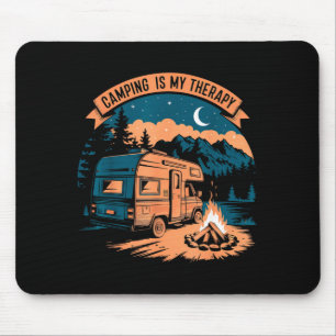 Camping is my therapy  mouse mat