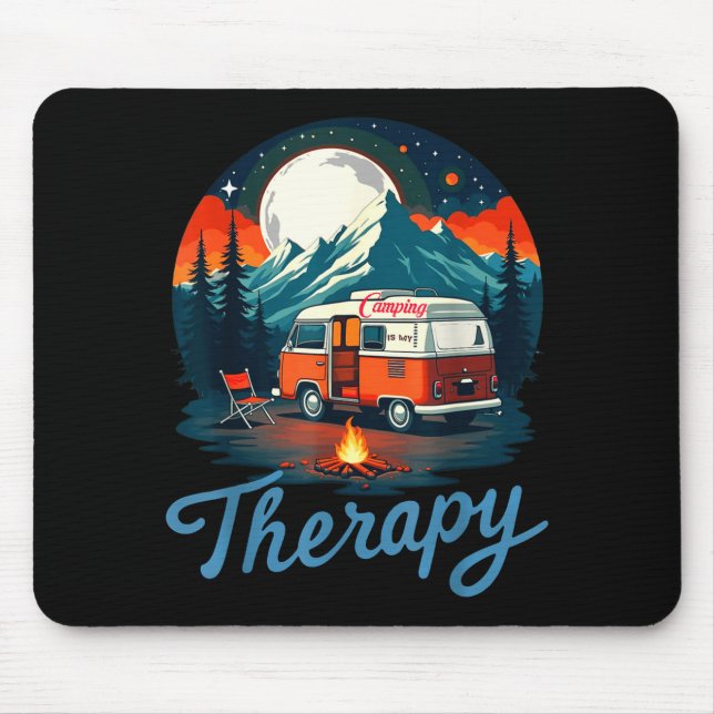 Camping is my therapy  mouse mat (Front)