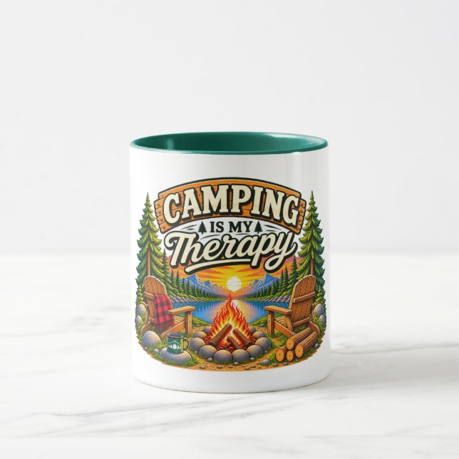 Camping is my Therapy Mug (Center)