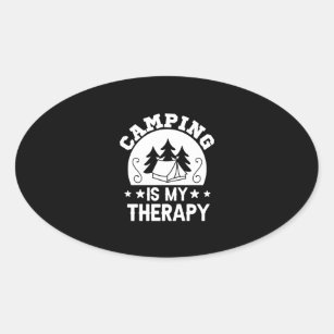thérapie et camping-car / humour camping-car' Autocollant