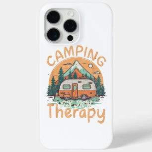 Camping Is My Therapy Summer Vacation Family iPhone 15 Pro Max Case
