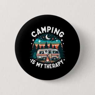 Camping Is My Therapy Summer Vacation Family Match 6 Cm Round Badge
