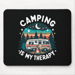 Camping Is My Therapy Summer Vacation Family Match Mouse Mat