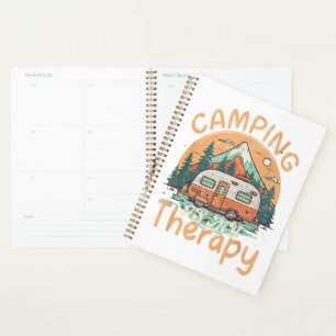 Camping Is My Therapy Summer Vacation Family Planner