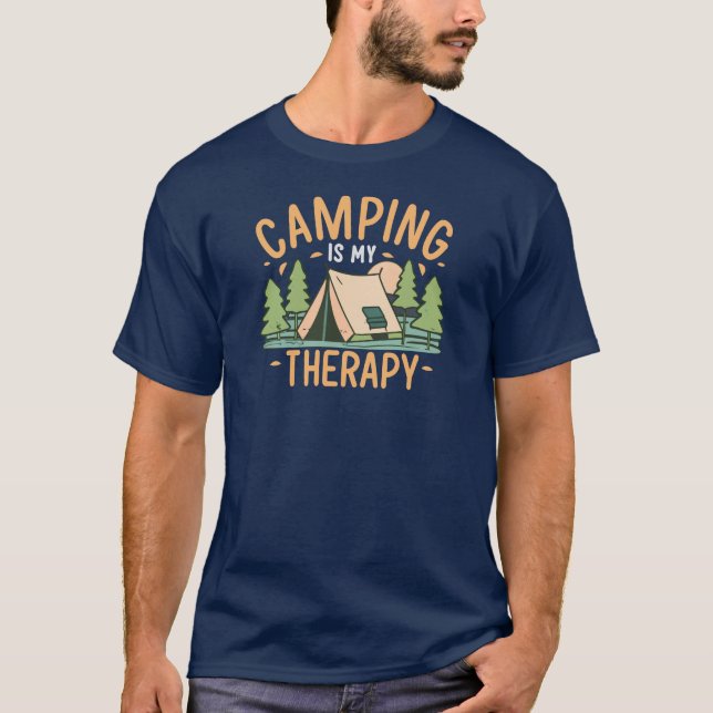 Camping Is My Therapy T-Shirt (Front)