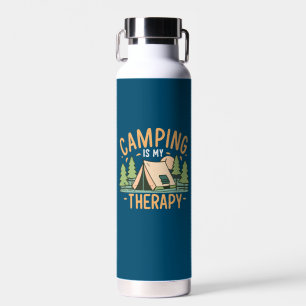 Camping Is My Therapy Water Bottle